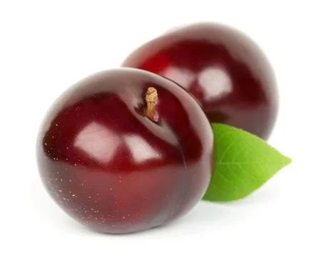 Fresh plums Stock Photos