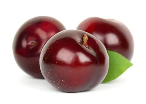 Fresh plums Stock Photos