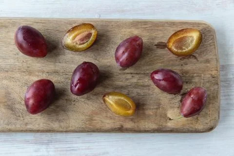 Fresh plums 写真素材