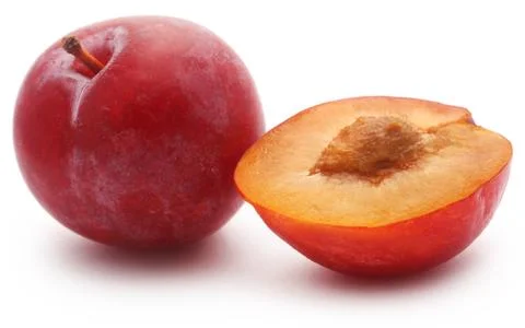 Fresh plums Stock Photos