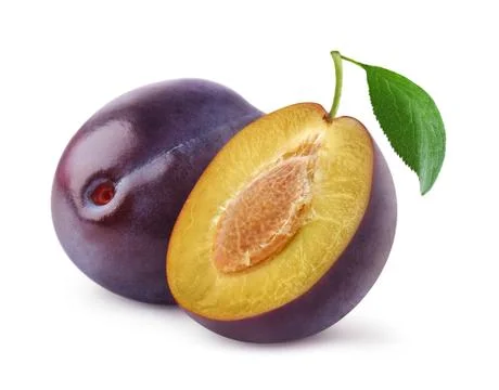 Fresh plums Stock Photos