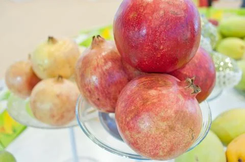 Fresh pomegranate Stock Photos