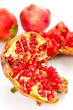 Fresh pomegranate Stock Photos