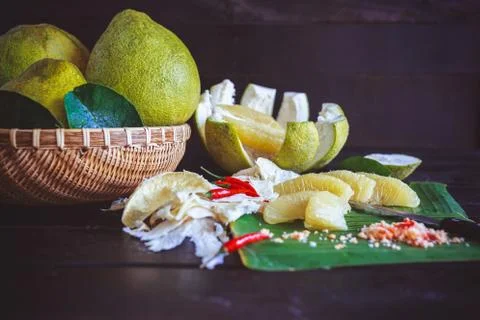 Fresh pomelos Foto stock