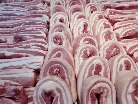 Fresh pork on the background Stock Photos