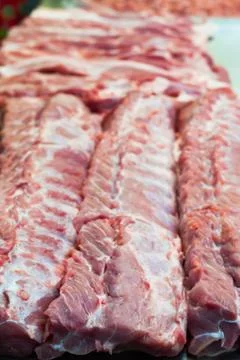 The fresh pork Stock Photos