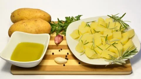 Fresh potatoes Stock Photos