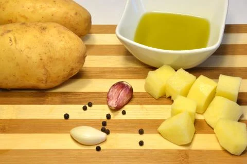 Fresh potatoes Stock Photos