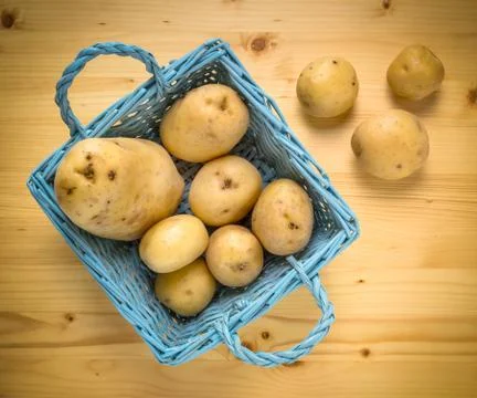 Fresh potatoes Stock Photos