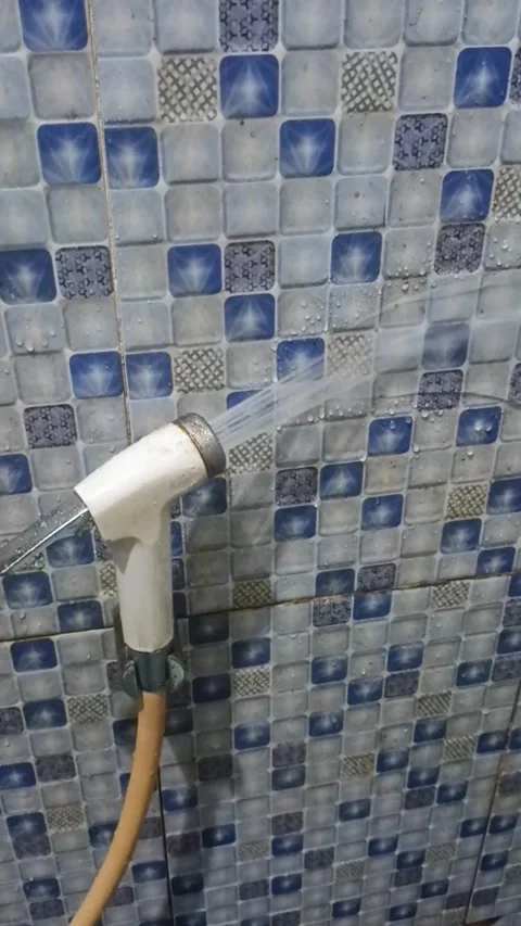 Fresh Pour From The Shower Stock Footage 307185017