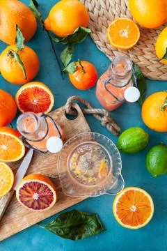Fresh pressed juice Stock Photos