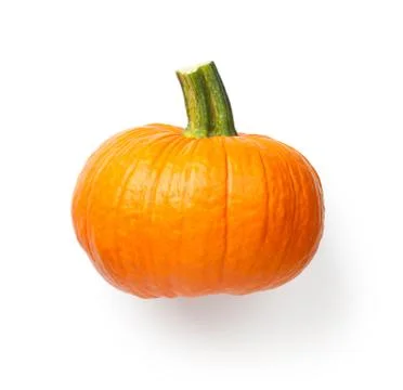 Fresh Pumpkin Vegetable Isolated Over White Background Stock Photos
