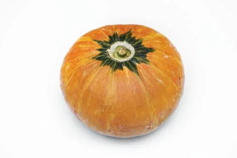 Fresh pumpkin on white background Stock Photos