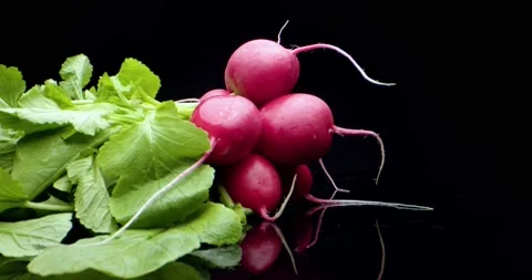 Fresh radish Video stock 134422225