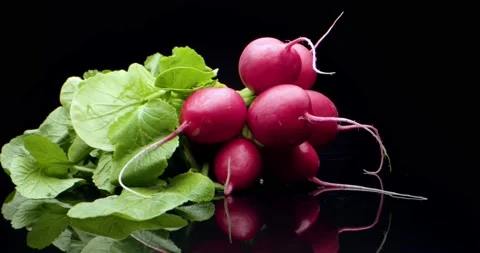 Fresh radish Video stock 134422341