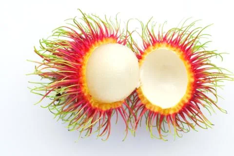 Fresh rambutan Stock Photos