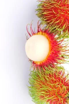 Fresh rambutan Stock Photos