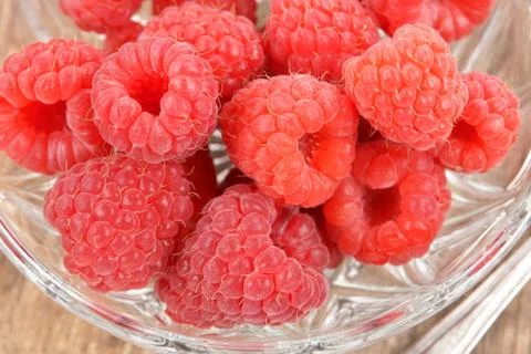 Fresh raspberries Stock Photos