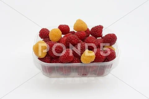 Fresh raspberries Stock Photos