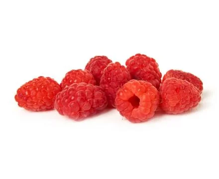 Fresh raspberry isolated on white background Stock Photos