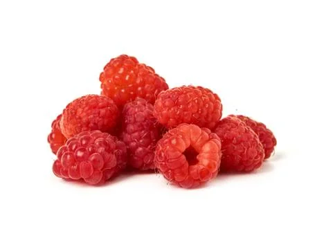 Fresh raspberry isolated on white background Stock Photos