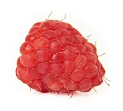 Fresh raspberry isolated on white background Stock Photos