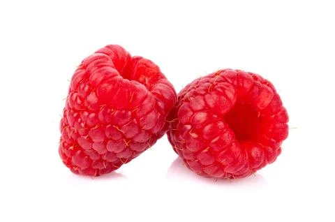 Fresh raspberry isolated on white background Fotos Stock