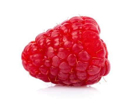 Fresh raspberry isolated on white background Foto stock