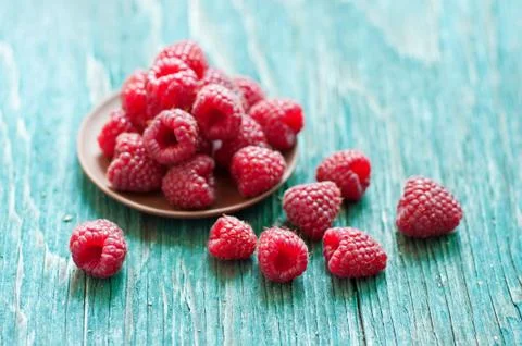 Fresh raspberry Stockfoto's