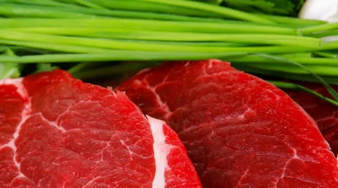 Fresh raw beef fillet 库存影片 27189689