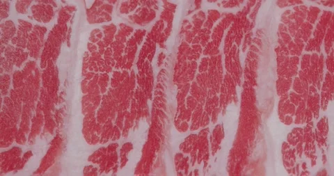 Fresh raw beef pattern texture Stock Footage 146654718