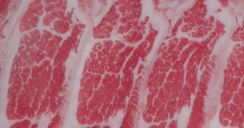 Fresh raw beef pattern texture Stock Footage 147629402