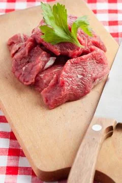 Fresh raw beef Stock Photos