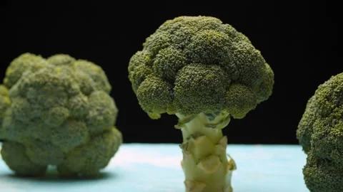 Fresh raw broccoli Stock Footage 140400230