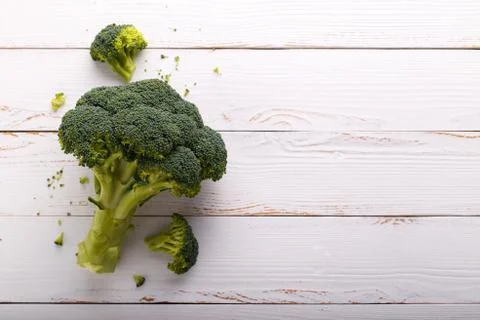 Fresh raw broccoli Stock Photos