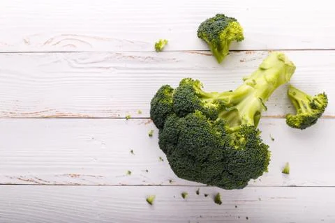 Fresh raw broccoli Stock Photos