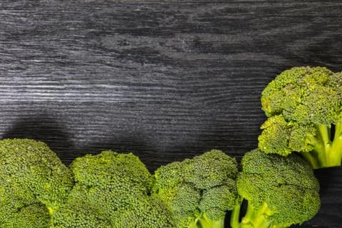 Fresh raw broccoli Stock Photos