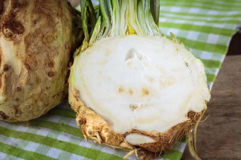 Fresh raw celeriec Stockfoto's