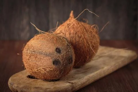Fresh raw coconut Stockfoto's