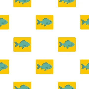 Fresh raw fish pattern flat 스톡 일러스트