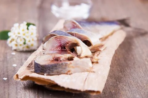 Fresh raw herring Stock Photos