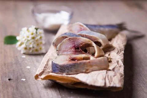 Fresh raw herring Stock Photos