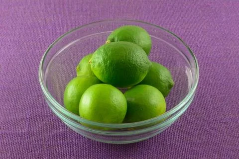 Fresh raw limes Stock Photos
