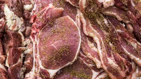 Fresh raw meat Stock Photos