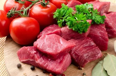 Fresh raw meat. Stock Photos