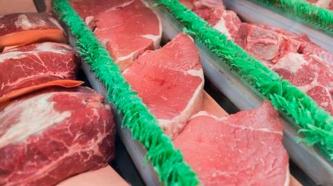 Fresh raw meat. Stock Photos