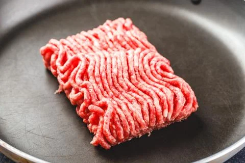 Fresh raw minced beef Stock Photos