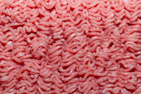 Fresh raw minced meat texture with high quality protein content for cooking Stock Photos