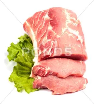 Fresh raw pork Stock Photos