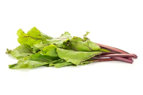Fresh raw red beetroot isolated on white Foto stock